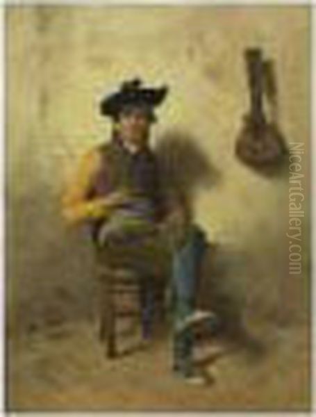 Le Torero 
Le Paysan Espagnol Oil Painting by Jules Worms