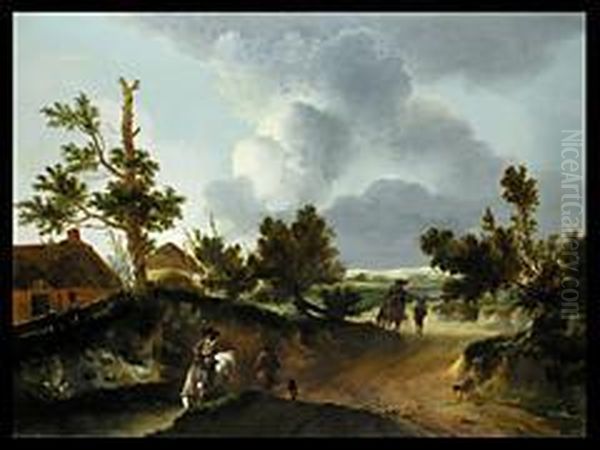 Reiter An Der Tranke Oil Painting by Jan Wouwerman