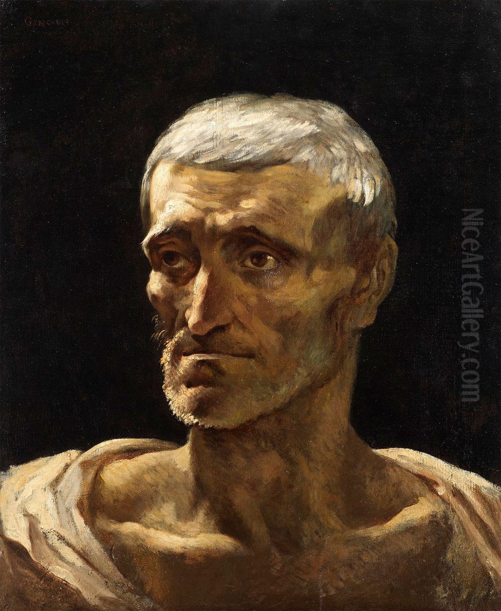 Head of a Shipwrecked Man Oil Painting by Theodore Gericault