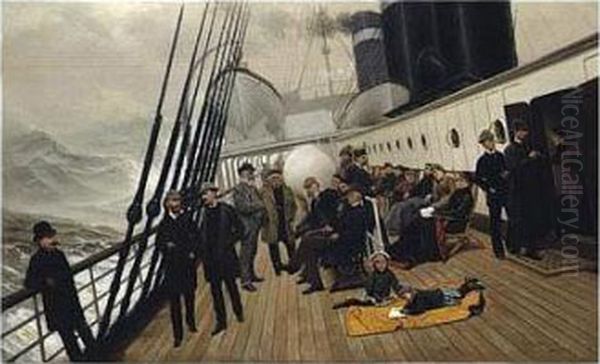 The Channel Crossing Oil Painting by George Hand Wright