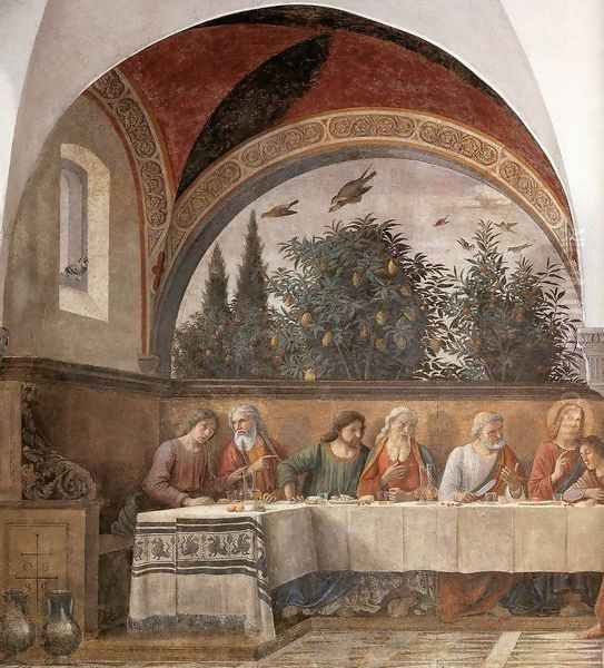 Last Supper (detail 1) 1480 Oil Painting by Ghirlandaio Domenico