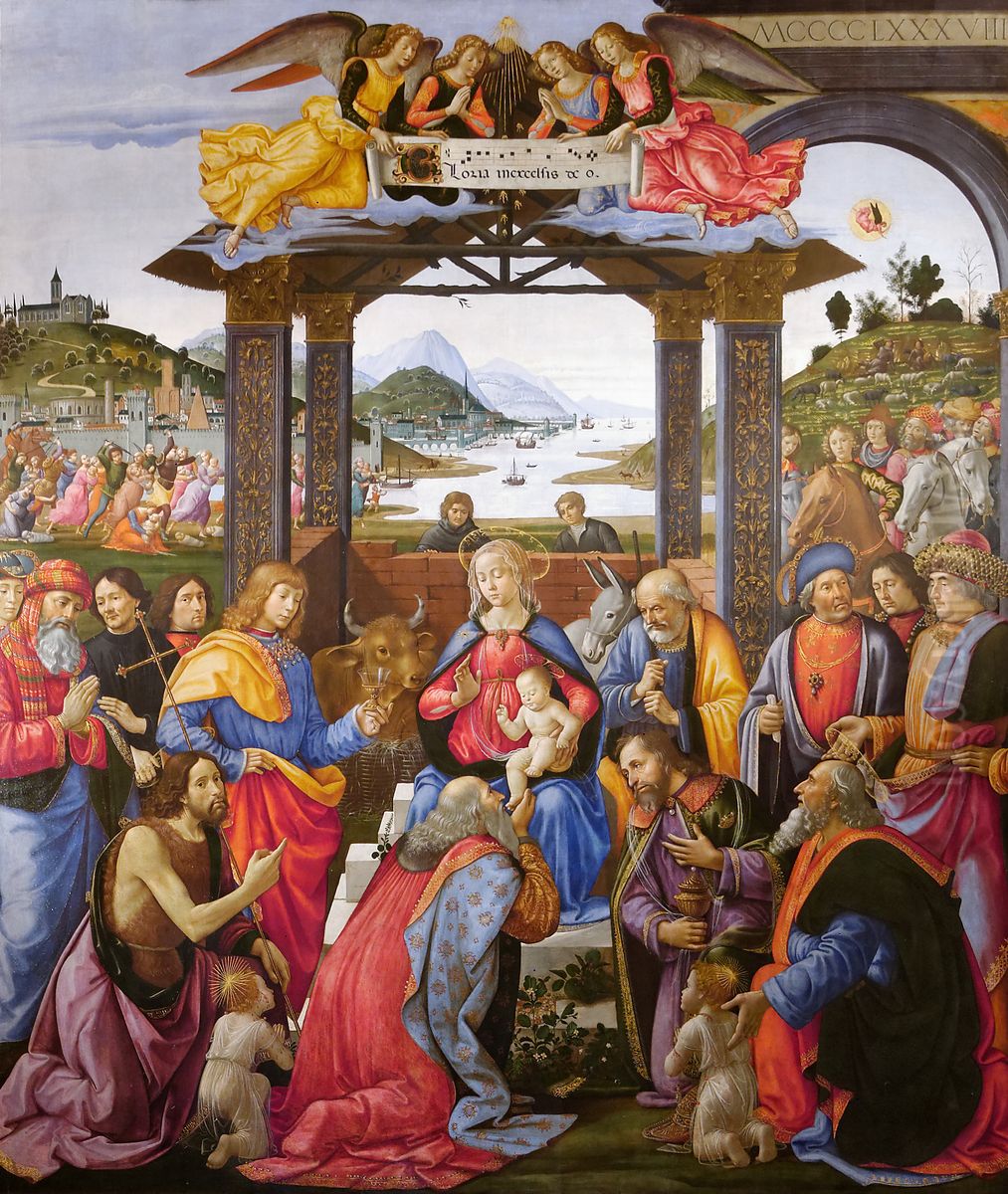 Adoration Of The Magi Oil Painting by Ghirlandaio Domenico