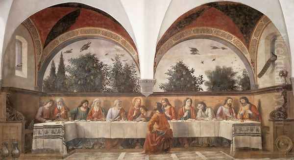 Last Supper 1480 Oil Painting by Ghirlandaio Domenico