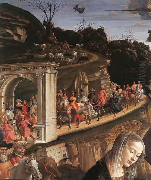 Adoration of the Shepherds (detail 3) 1482-85 Oil Painting by Ghirlandaio Domenico