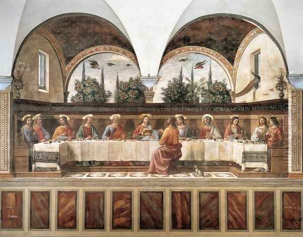 Last Supper c. 1486 Oil Painting by Ghirlandaio Domenico