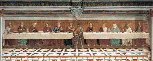 Last Supper 1476 Oil Painting by Ghirlandaio Domenico