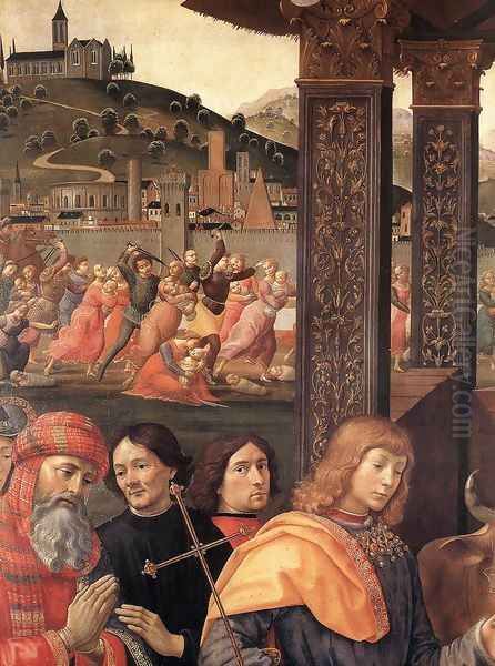 Adoration of the Magi (detail 1) 1488 Oil Painting by Ghirlandaio Domenico