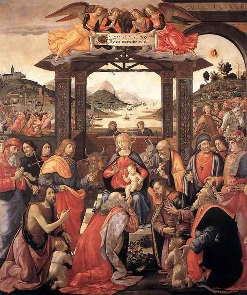 Adoration of the Magi 1488 Oil Painting by Ghirlandaio Domenico