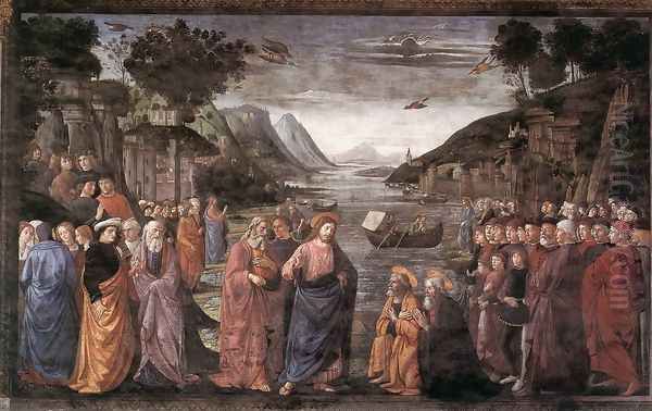Calling of the First Apostles Oil Painting by Ghirlandaio Domenico