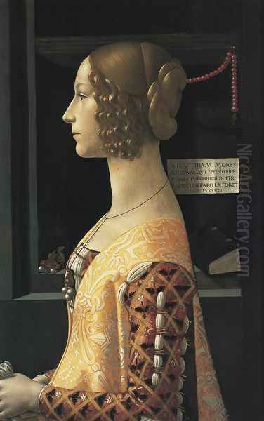 Portrait of Giovanna Tornabuoni 1488 Oil Painting by Ghirlandaio Domenico