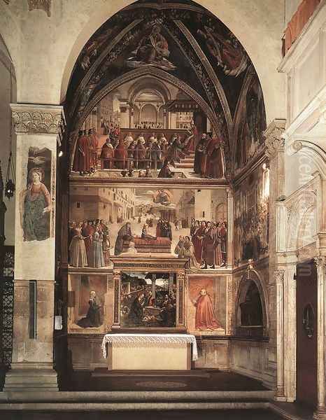 View Of The Sassetti Chapel Oil Painting by Ghirlandaio Domenico