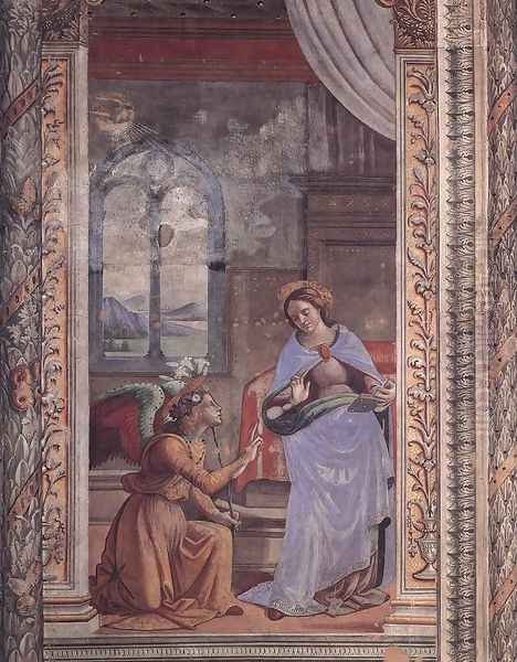 Annunciation2 Oil Painting by Ghirlandaio Domenico