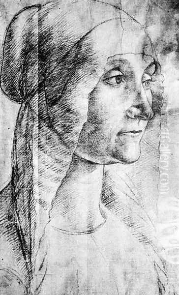 Elderly Woman 1486-90 Oil Painting by Ghirlandaio Domenico