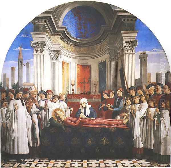 Funeral of St. Fina (Esequie di santa Fina) Oil Painting by Ghirlandaio Domenico