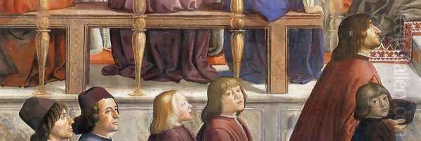 Confirmation of the Rule (detail 5) 1482-85 Oil Painting by Ghirlandaio Domenico