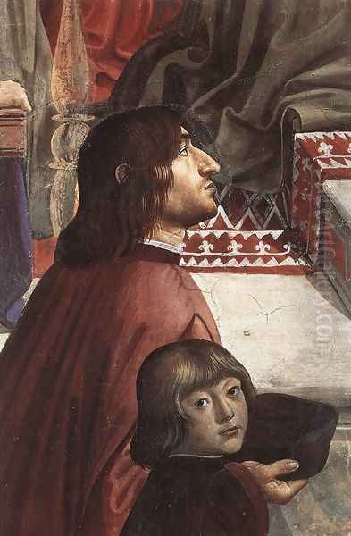 Confirmation of the Rule (detail 4) 1482-85 Oil Painting by Ghirlandaio Domenico