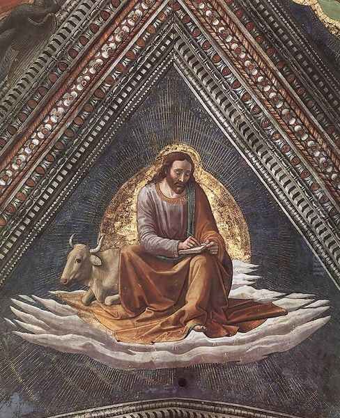 St Luke The Evangelist Oil Painting by Ghirlandaio Domenico