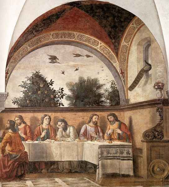 Last Supper (detail 2) 1480 Oil Painting by Ghirlandaio Domenico