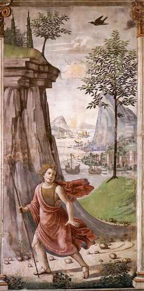 St John The Baptist In The Desert Oil Painting by Ghirlandaio Domenico