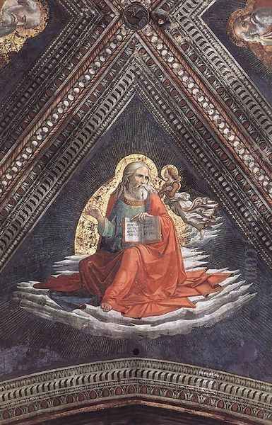 St Matthew The Evangelist Oil Painting by Ghirlandaio Domenico