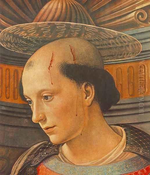 St Stephen (detail) 1490-94 Oil Painting by Ghirlandaio Domenico