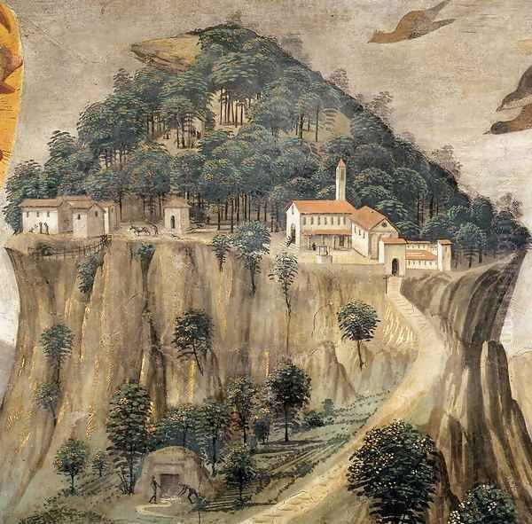 Stigmata of St Francis (detail 1) 1482-85 Oil Painting by Ghirlandaio Domenico