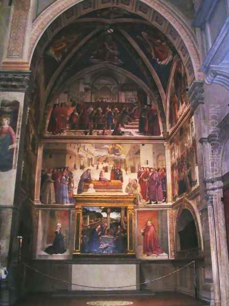 View of the Santa Trinita Chapel Oil Painting by Ghirlandaio Domenico