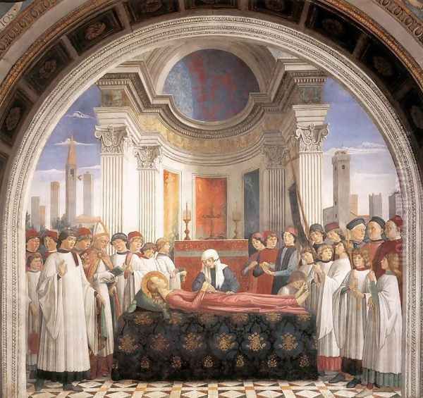 Obsequies of St Fina Oil Painting by Ghirlandaio Domenico