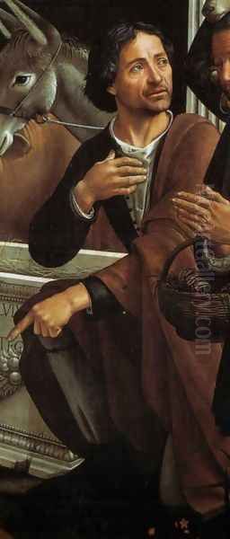 Adoration of the Shepherds (detail 3) Oil Painting by Ghirlandaio Domenico