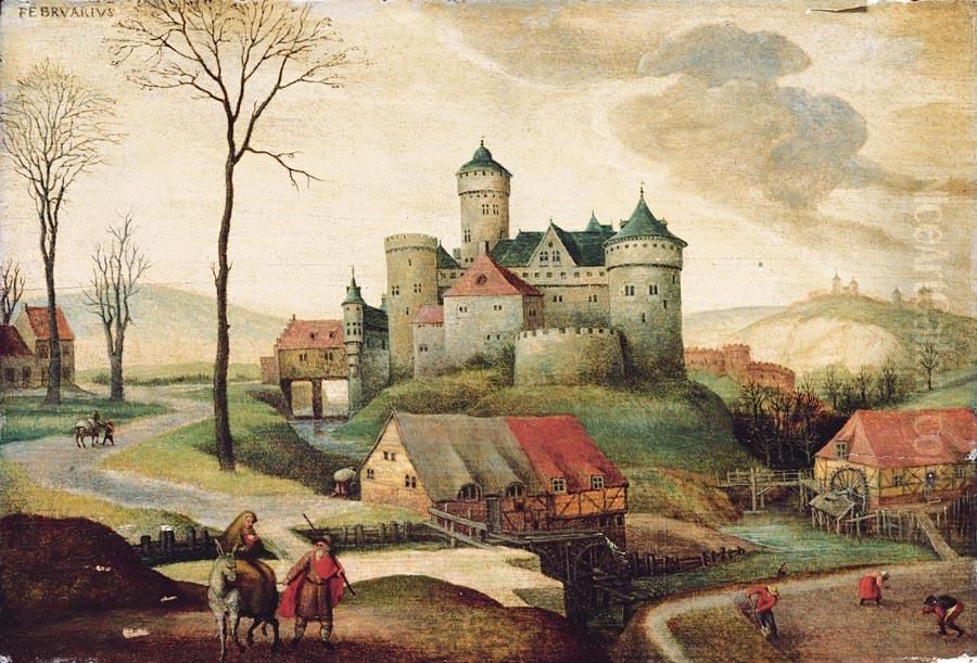 The Month of February Oil Painting by Abel Grimmer