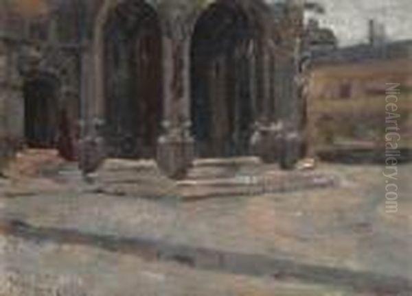Iglesia Paris Oil Painting by Pere Ysern Y Alie
