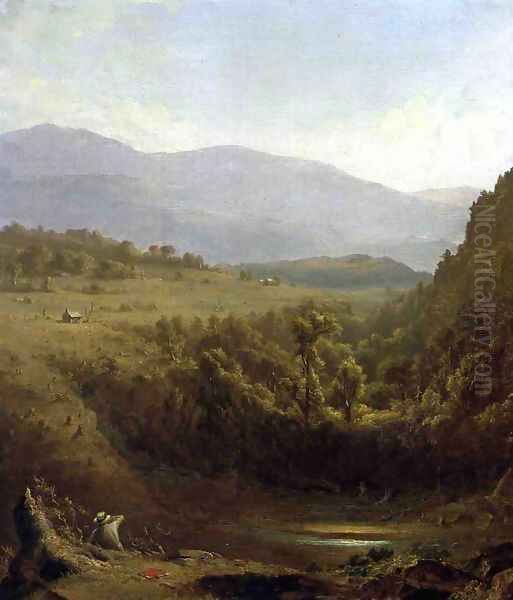 Scene in the Catskills Oil Painting by Sanford Robinson Gifford