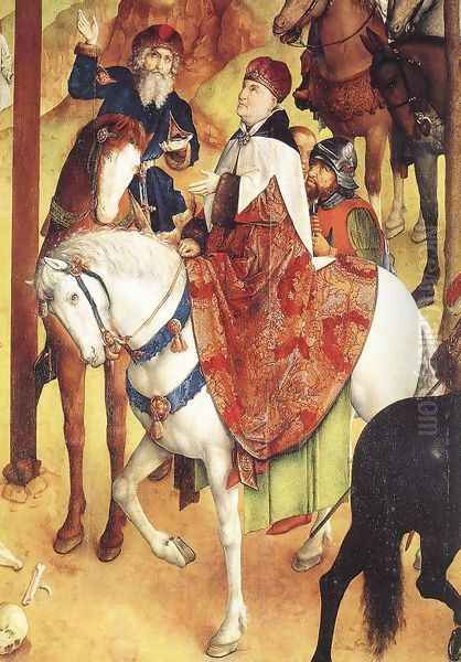 Calvary Triptych (detail 4) 1465-68 Oil Painting by Hugo Van Der Goes