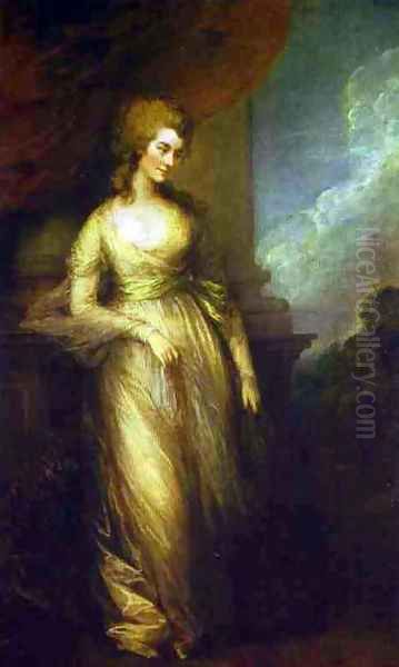 Georgiana. Duchess of Devonshire Oil Painting by Thomas Gainsborough