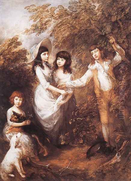 The Marsham Children 1787 Oil Painting by Thomas Gainsborough