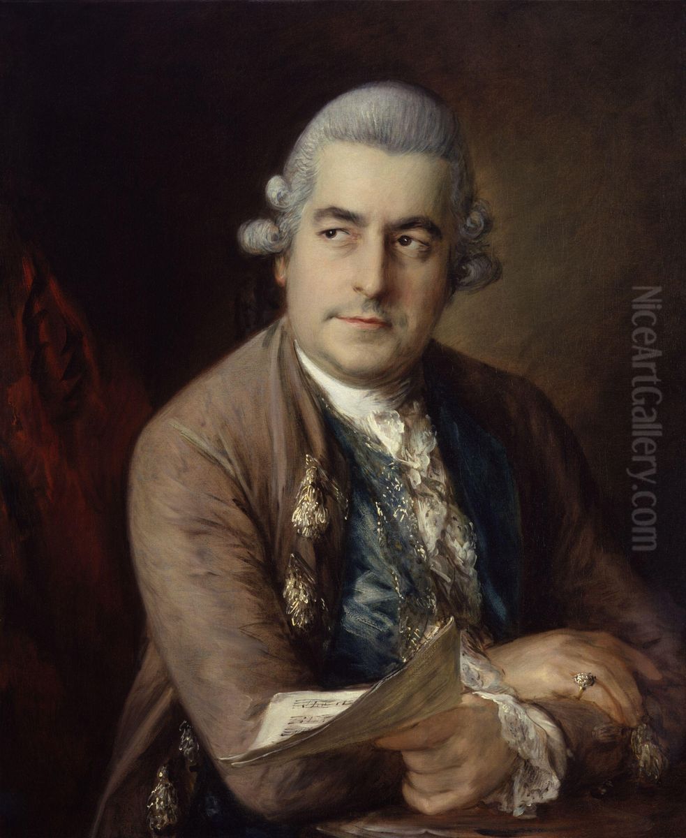 Johann Christian Bach Oil Painting by Thomas Gainsborough