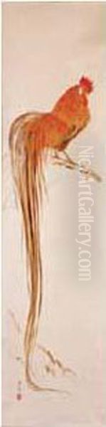 Peinture En Hauteur Oil Painting by Zeshin Shibata