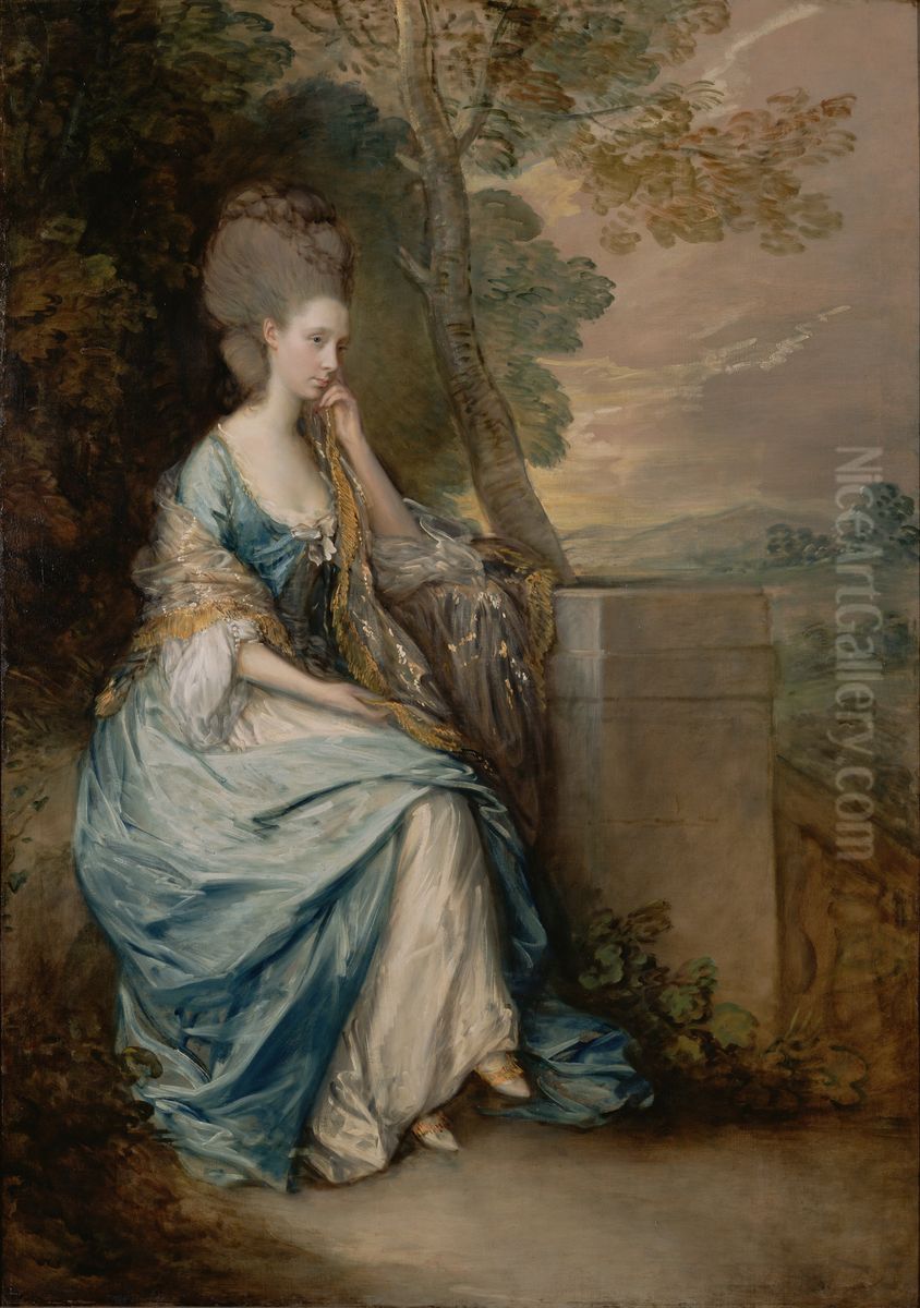 Portrait of Anne, Countess of Chesterfield Oil Painting by Thomas Gainsborough