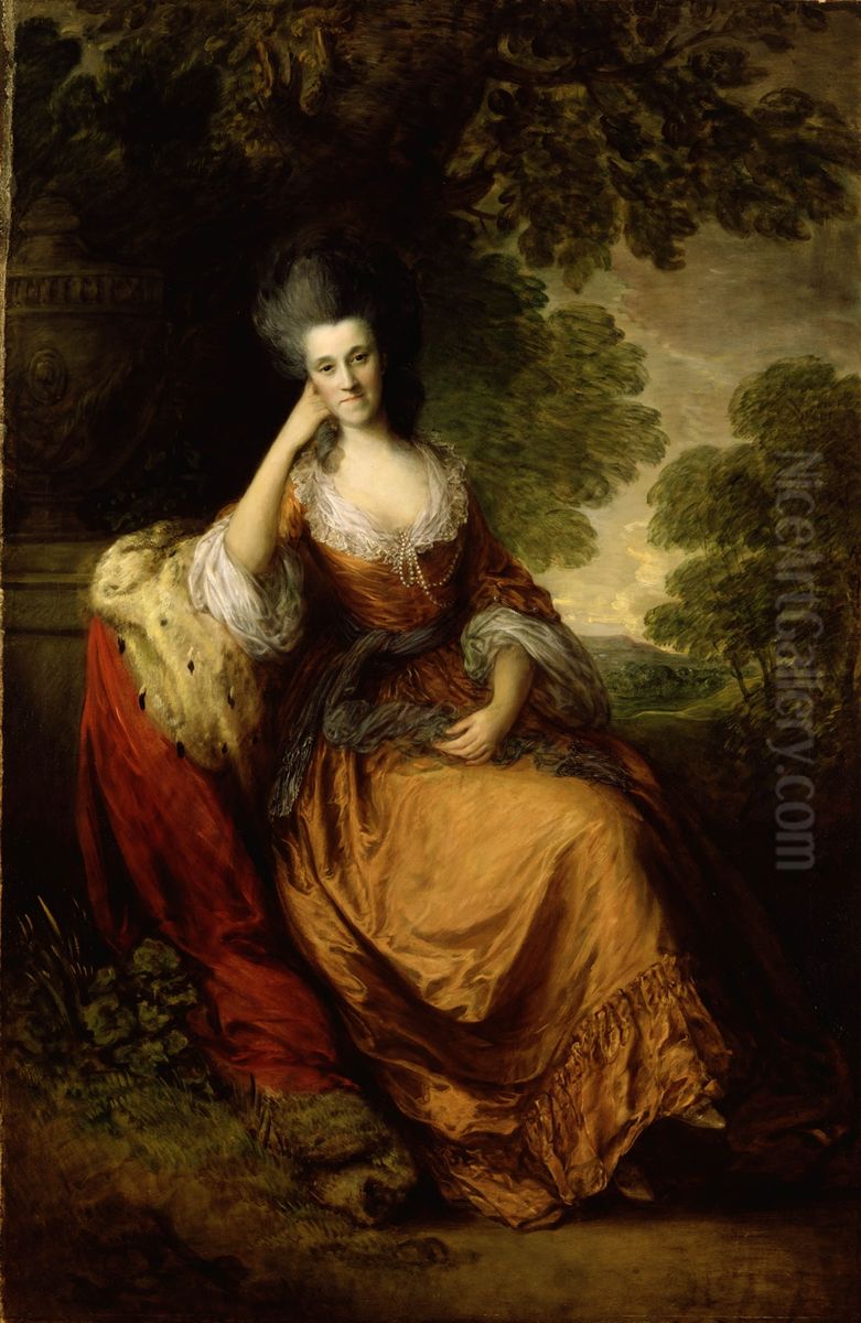 Lady Anne Hamilton Oil Painting by Thomas Gainsborough
