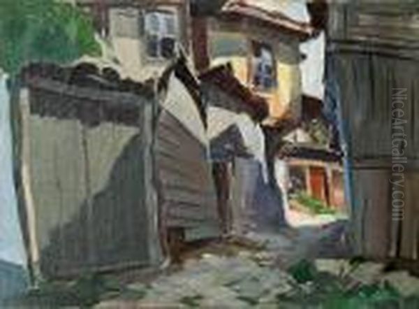 Sozopol Oil Painting by Mario Zhekov