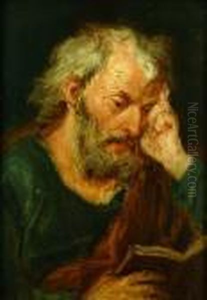 Zick, Zugeschrieben
 Munchen - Ehrenbreitstein
 Apostelkopf. Oil Painting by Januarius Zick