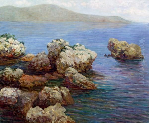 Felsige Meereslandschaft Oil Painting by Alfred Zoff