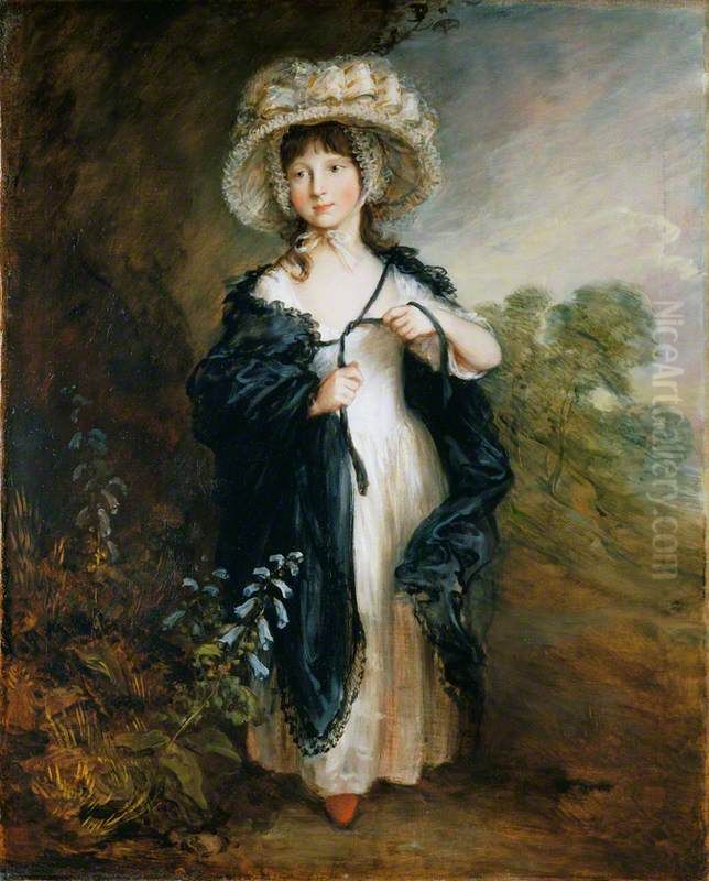 Miss Elizabeth Haverfield Oil Painting by Thomas Gainsborough