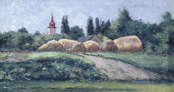 Vacz - Ratoton Oil Painting by Lorand Zubriczky