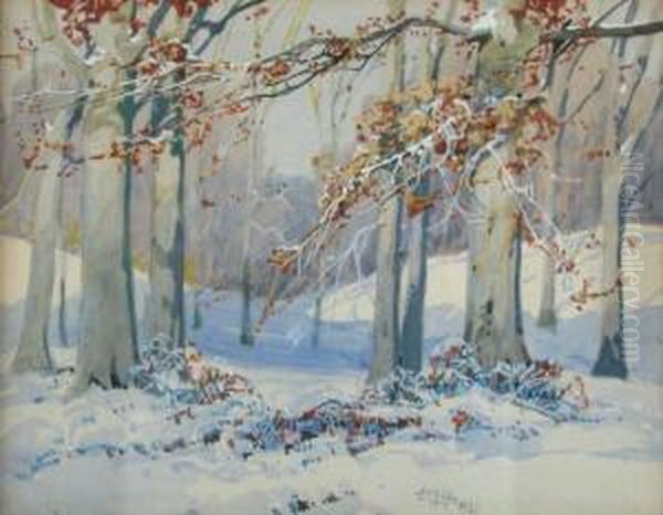 Believed To Be Garfield Park, 
Indianapolis Oil Painting by John Zwara