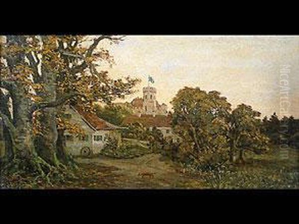 Burgschloss Der Wittelsbacher Oil Painting by Anton Georg Zwengauer