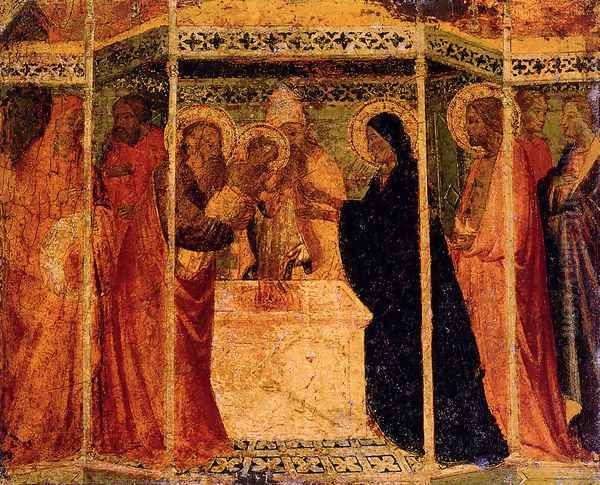 Presentation Of Christ In The Temple Oil Painting by Agnolo Gaddi