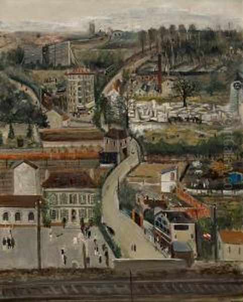 Meudon (pariser Vorstadt) Oil Painting by Lucien Adrion