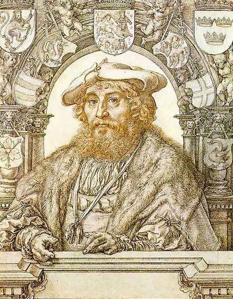 Portrait of Christian II, King of Denmark c. 1523 Oil Painting by Jan Mabuse