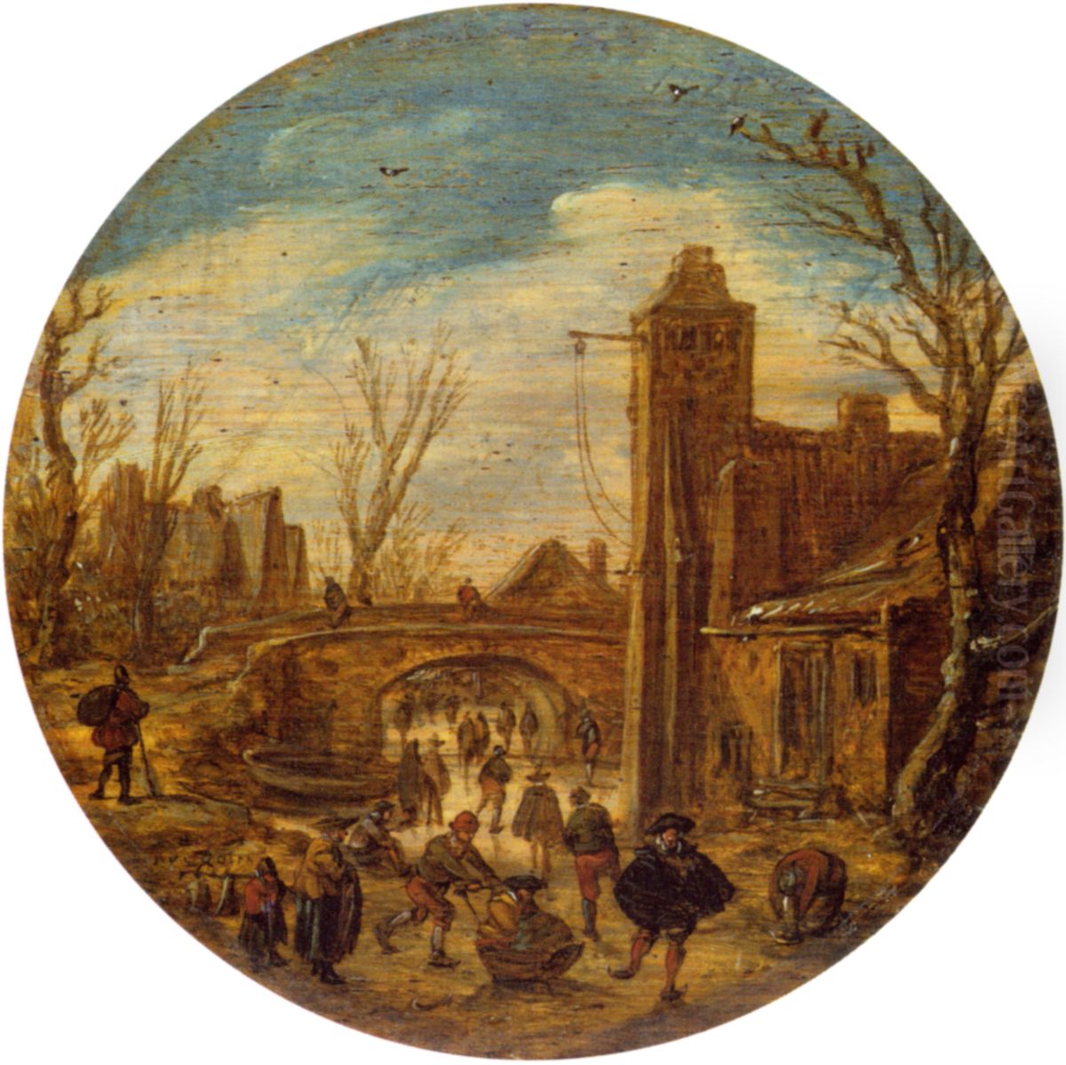 Winter Oil Painting by Jan van Goyen